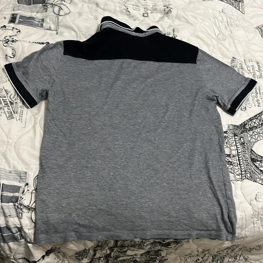 Armani exchange shirt grey black white tones - Picture 2 of 3